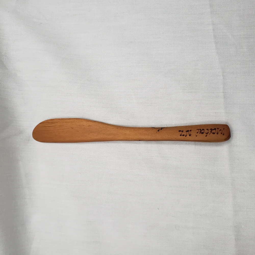 Handcrafted Small Matai Wood Spreader Knife New Zealand